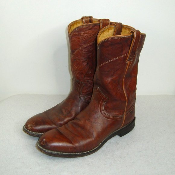 Justin Boots Shoes Justin Boots 363 Comb Last Marbled Leather Roper